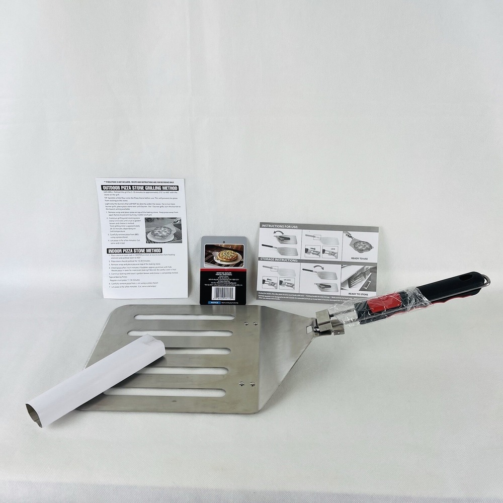 Mr. Bar•B•Q, Stainless Steel Oversized Spatula Red, New